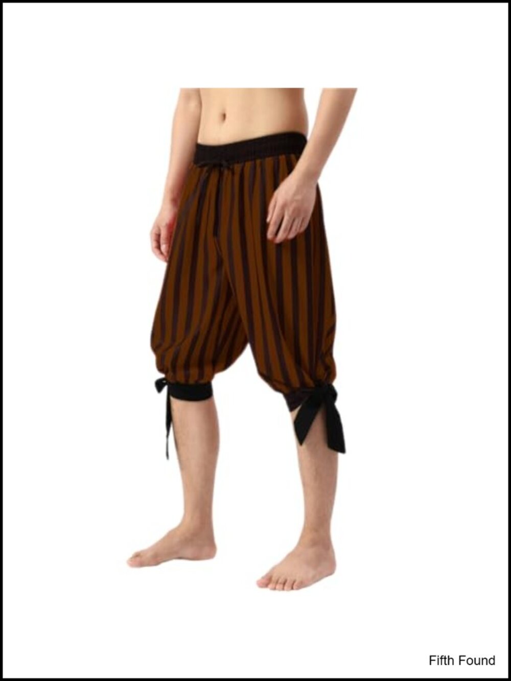 Men's Pirate Costume Shorts Renaissance Medieval Retro Trousers Polyester